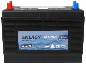 Лодочный аккумулятор Energy Premium Marine L+ (120 А·ч)
