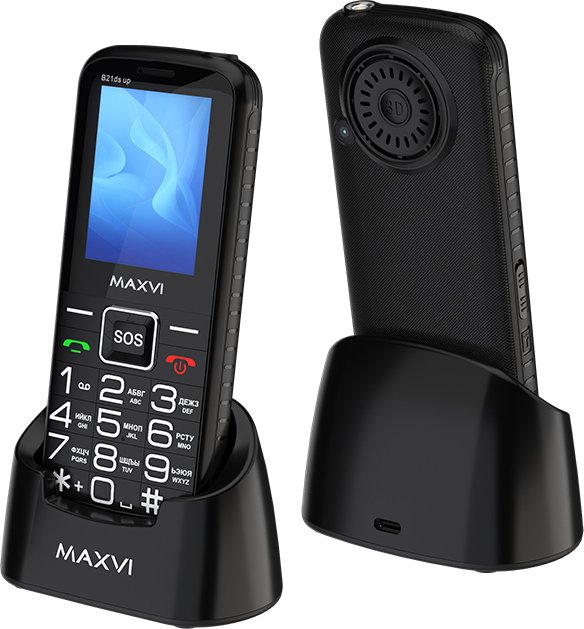 

Телефон Maxvi B21ds Up (черный)
