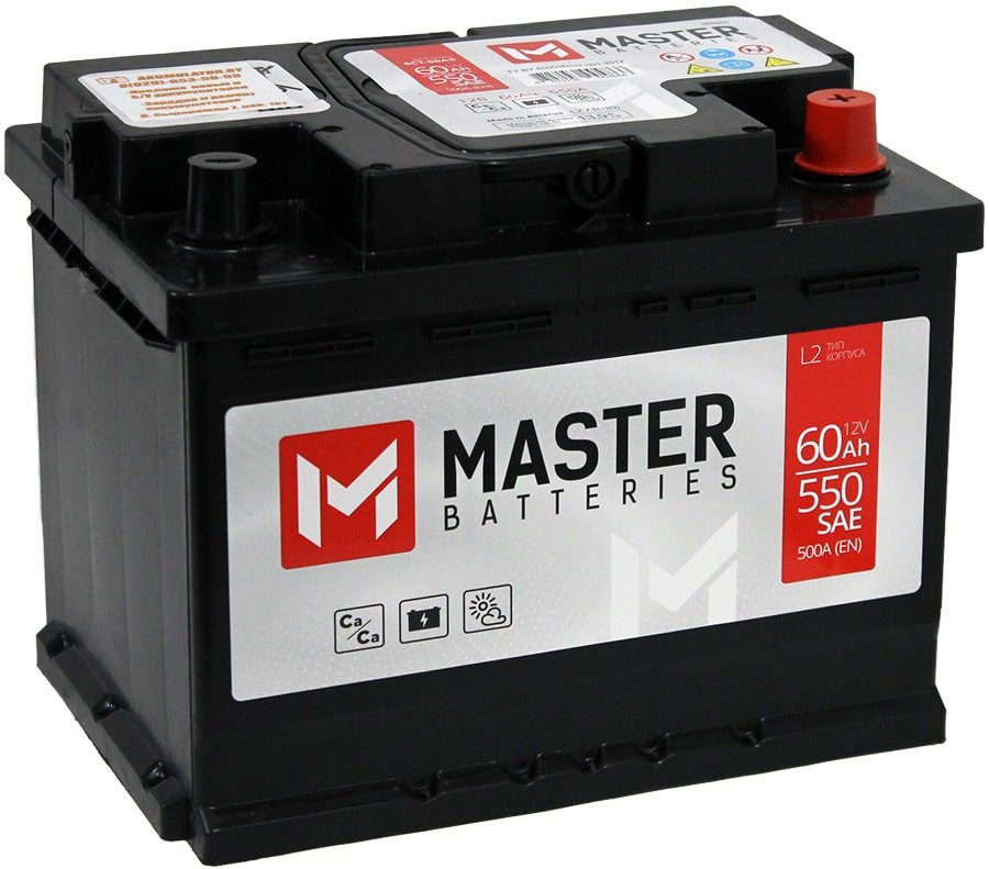 

Автомобильный аккумулятор Master Batteries L+ (60 А·ч)