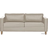 Диван Brioli Вернер двухместный (экокожа, L7 бежевый/светлые ножки)