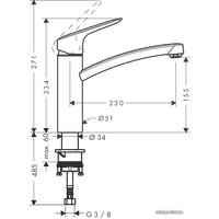 Смеситель Hansgrohe Logis 160 71832000