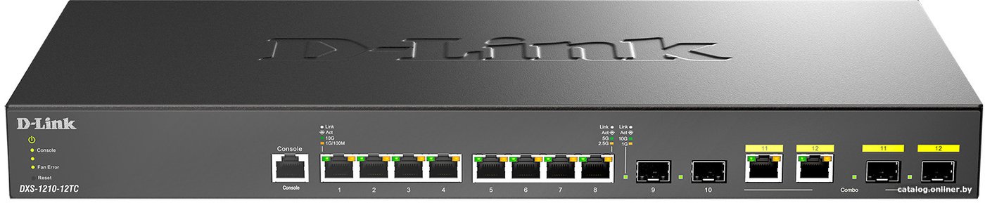 Управляемый коммутатор уровня 2+ D-Link DXS-1210-12TC/B1A