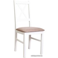 Стул DREWMIX Nilo 10 (светло-коричневый/белый)