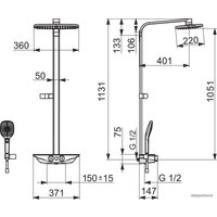 Душевая система  Oras Esteta Wellfit 7592U-15