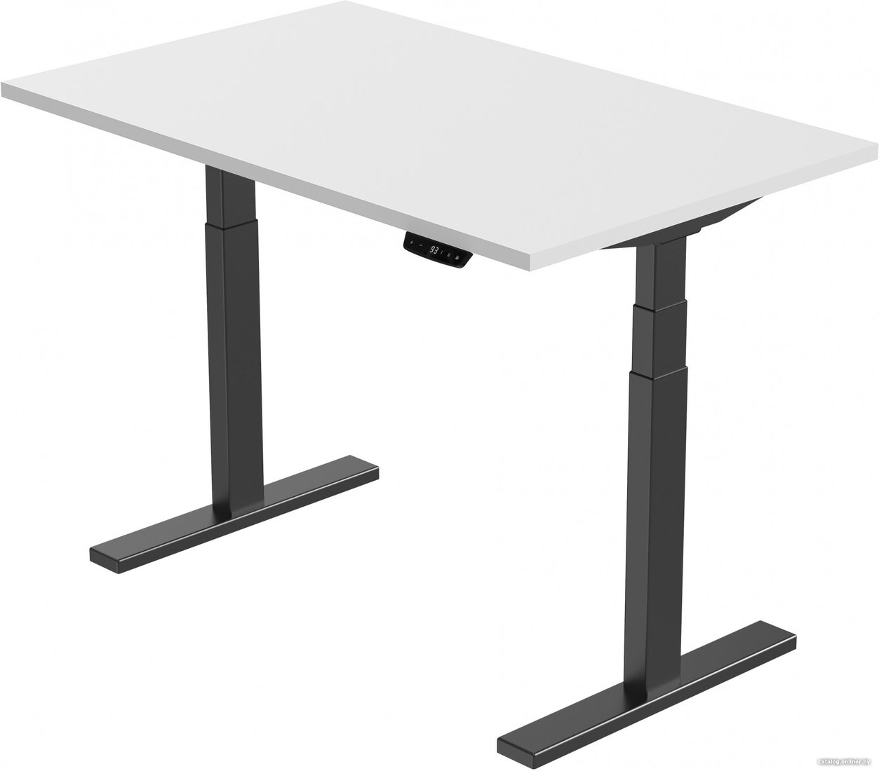 Стол с регулировкой высоты Smartstol 140x80x3.6 (черный/белый)