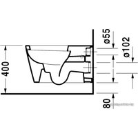 Унитаз подвесной Duravit Starck 1 (021009)