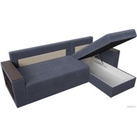 Угловой диван Лига диванов Дубай лайт правый 114191 (рогожка серый)