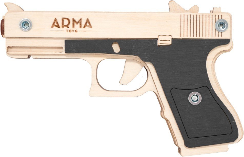 

Пистолет игрушечный Arma.toys Резинкострел Glock Light AT027