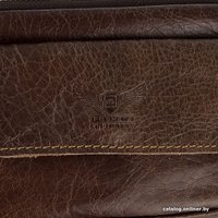 Сумка на пояс Poshete 253-63520-14-DBW (коричневый)