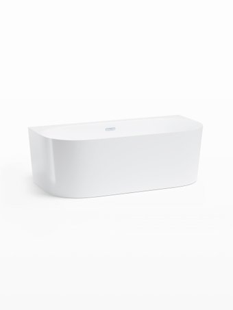 Ванна Wellsee Collaro 170x80 28910101R (пристенная ванна белый глянец, экран, ножки, сифон-автомат хром)