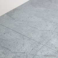 Кухонный стол Аврора Корсика стекло 120-151.5x80 (мрамор серый 12/черный)