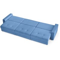 Диван Mio Tesoro Манчестер 292 1.5ек-1.5ек-1.5ек (840 синий)