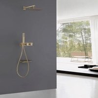 Душевая система  Abber Rund AF8750G (золото матовое)