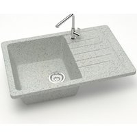 Кухонная мойка MARRBAXX Карельский камень модель 16/Q10 F016Q010 (серый/светло-серый)