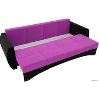 Диван Лига диванов Сатурн 101028 (микровельвет, фиолетовый/черный)