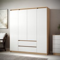 Шкаф распашной Soma ШК-4 (дуб сонома/белый)