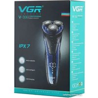 Электробритва VGR V-306 (черный/синий)