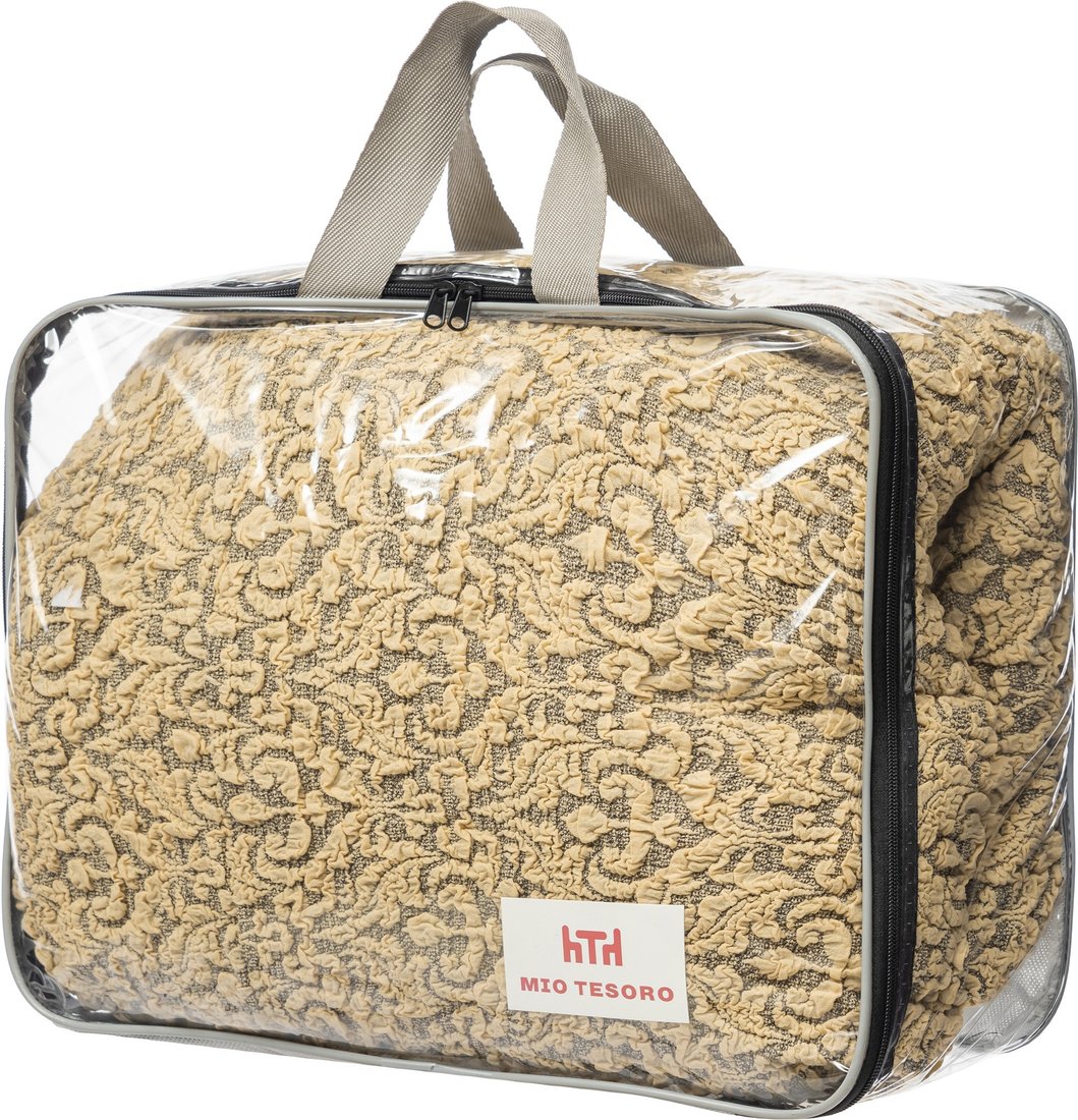 

Чехол для дивана Mio Tesoro С оттоманкой ПО-3 жаккард Люкс 10044/543 (бежевый, правый)