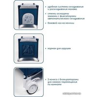 Манеж-кровать Amarobaby Multiform Space AMARO-26MSP-Si (синий)