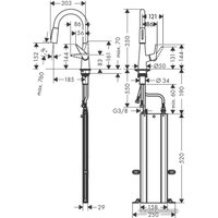 Смеситель Hansgrohe Talis M51 73850800 (стальной)