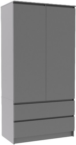 Шкаф распашной ДСВ Мори МШ 900.2 (графит)