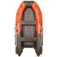 Моторно-килевая лодка Пилот 380 НДНД (красный/черный)