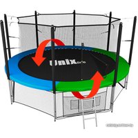 Батут Unix Line Classic 14ft inside (синий/зеленый)