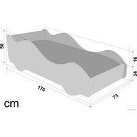 Кровать-машина Бельмарко Молния с ПМ 01700 160x70