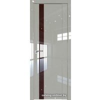 Межкомнатная дверь ProfilDoors 62L L 40x200 (галька люкс, стекло lacobel коричневый лак)