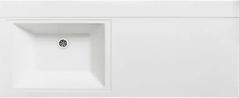 Умывальник Runo Гамма 120 лайт с правым крылом (белый)