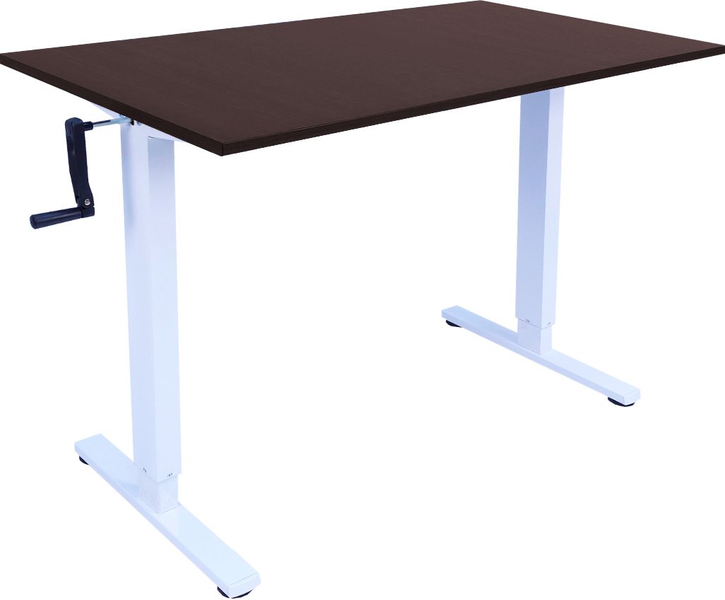 

Стол ErgoSmart Manual Desk Light 1200x650x18 мм (дуб темно-коричневый/белый)
