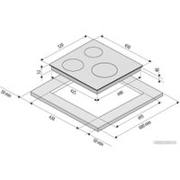 Варочная панель Krona Zauber 45 BL 1DZTS