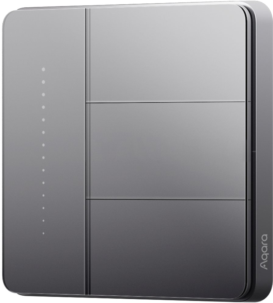 

Выключатель Aqara Z1 Pro 3 клавиши (графитовый)