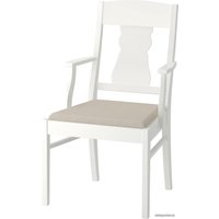 Обеденная группа Ikea Ингаторп/Ингольф 392.541.66 (белый/Нордвалла бежевый)