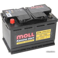 Автомобильный аккумулятор MOLL Kamina start 574 014 068 (74 А·ч)