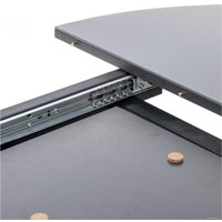 Кухонный стол Мебель Импэкс Leset Капри (антрацит/черный)