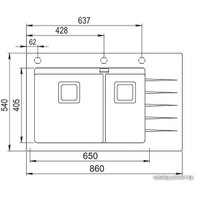 Кухонная мойка Aquasanita Delicia Plus GQD150 (alba 710 W)