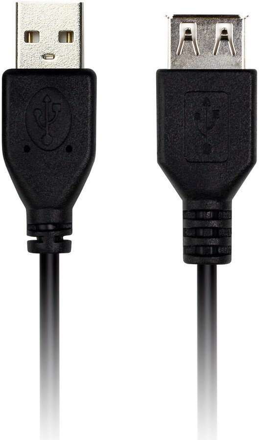 Кабель SmartBuy K-840-125 USB Type-A - USB Type-A (3 м, черный)
