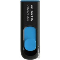 USB Flash ADATA DashDrive UV128 512GB (черный/синий)
