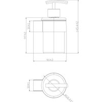 Дозатор для жидкого мыла Lauter 21TS3020 (Chrome)