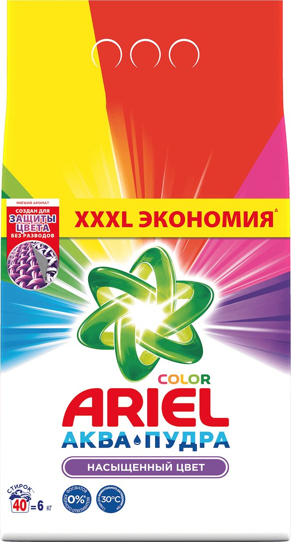 

Стиральный порошок Ariel Color 6 кг