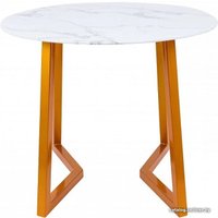 Кухонный стол AksHome Goldie 79603 (мрамор/золотой)