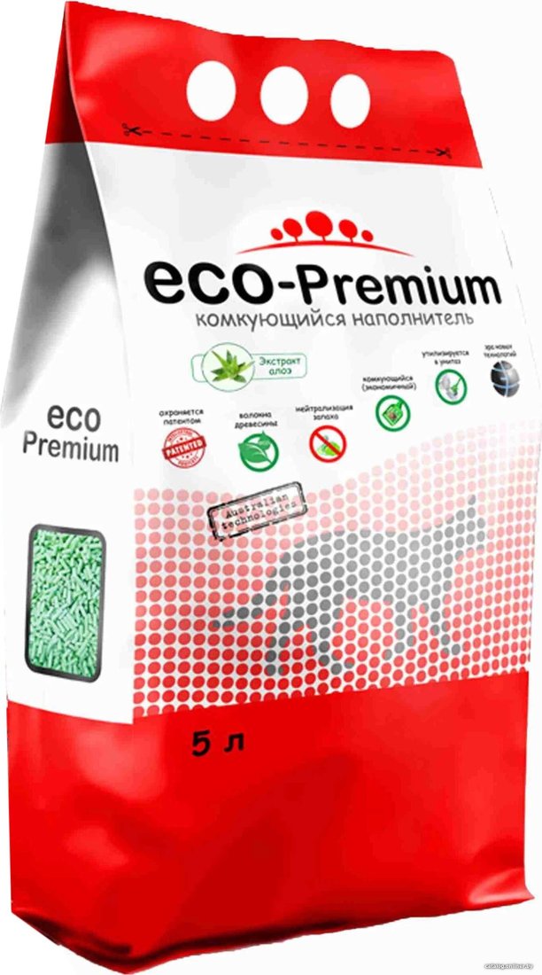 Наполнитель для туалета Eco-Premium с ароматом алоэ 5 л