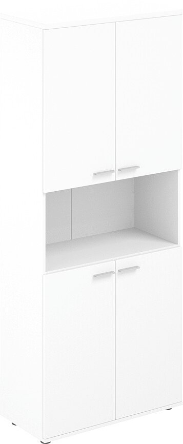 

Книжный шкаф Norden Высокий с нишей SG.841.WH.WH.WH (белый)
