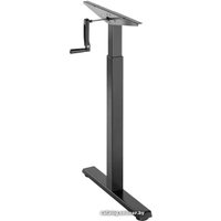 Стол для работы стоя ErgoSmart Manual Desk Compact 1360x800x36 мм (альпийский белый/черный)