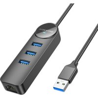 USB-хаб Borofone DH6 USB Type-A (3 x USB 3.2 Gen1, 1.2 м)