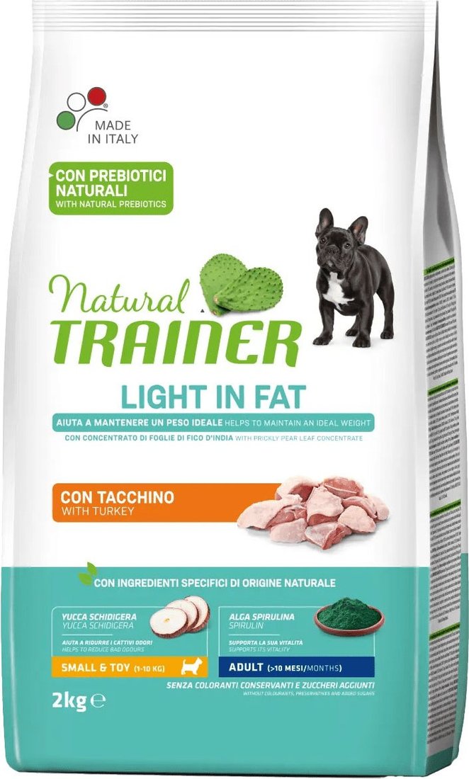 

Сухой корм для собак Trainer Natural мелких и миниатюрных пород с избыточным весом с индейкой 2 кг