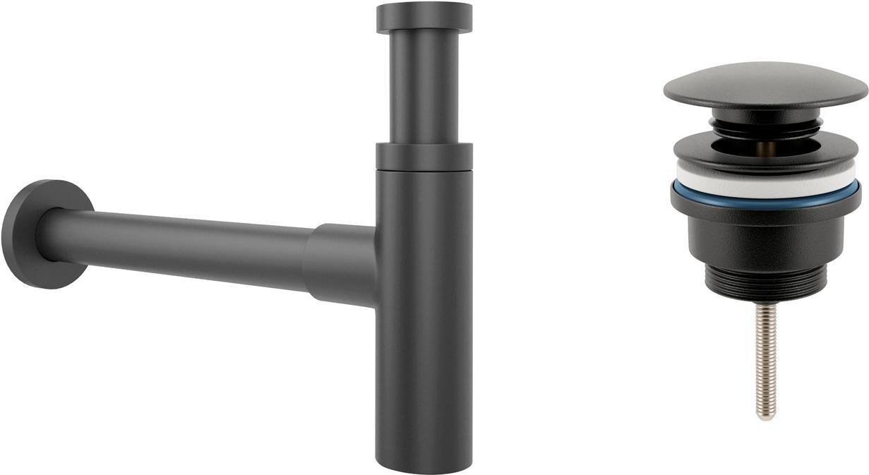 

Сифон Wellsee Drainage System 182120003 (сифон, донный клапан, матовый черный)