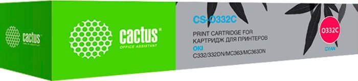 

Картридж CACTUS CS-O332C (аналог OKI 46508735)