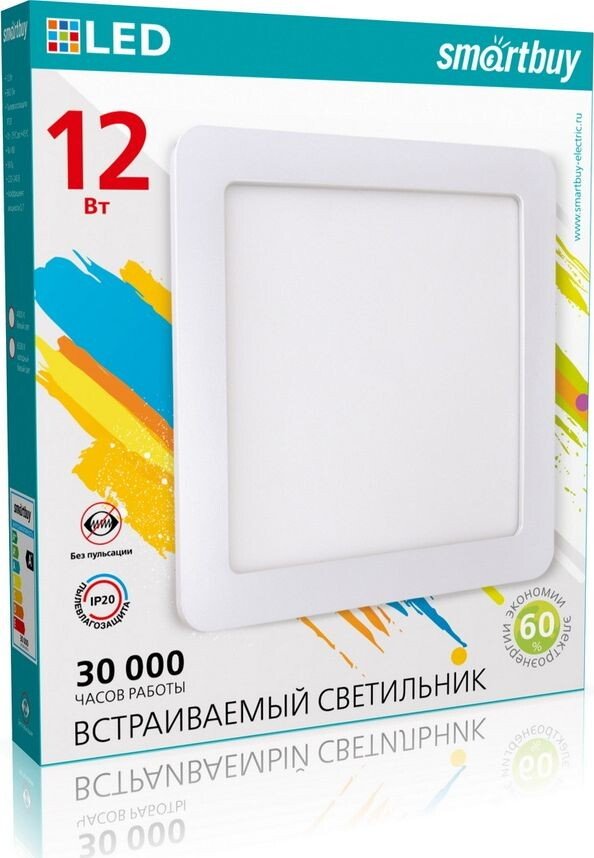 

Точечный светильник SmartBuy SBL-DLSq-12-4K